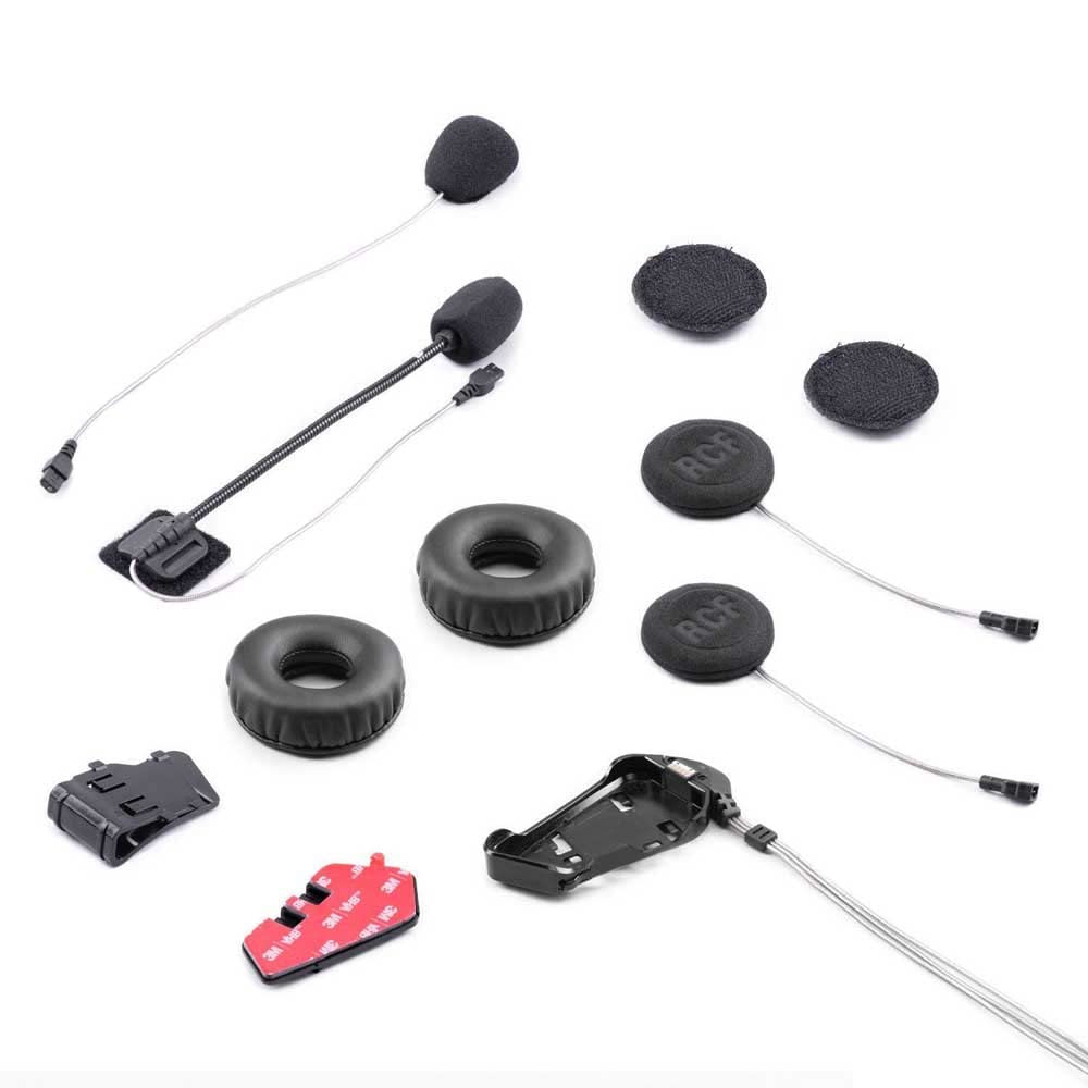 MIDLAND - Kit Audio Segundo Casco, Accesorio Intercomunicador Casco Moto Compatible con Rush RCF, BTR1 ADV, R1 Mesh - Auriculares Moto Inalámbricos Bluetooth, Micrófono, Altavoces, Instalación Fácil