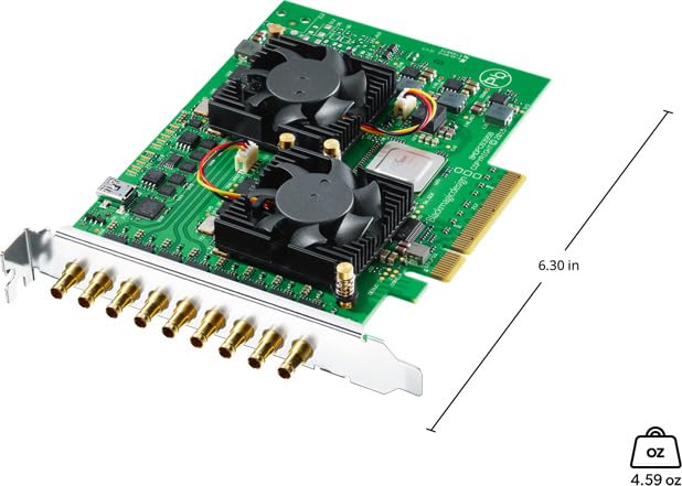 Blackmagic Design DeckLink Quad 2 8x Bi-Directional SD/HD/3G-SDI 8-Lane PCIe Interface Resolutions hasta 1080p60