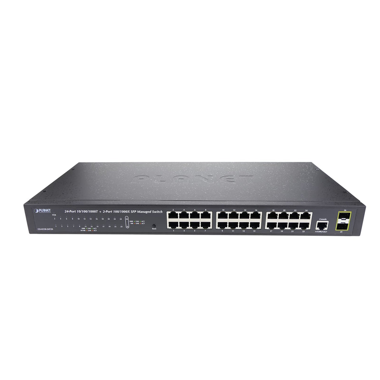 BeMatik - Rack 19" WEB Giga Switch de 10/100/1000 Mbps de 24 UTP y 2 SFP