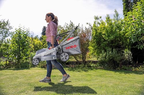 IKRA cortacésped eléctrico IERM 1638-1, 1600W, Altura de Corte 30-75mm, Anchura de Corte 38cm, Incl. Cuchilla de Repuesto