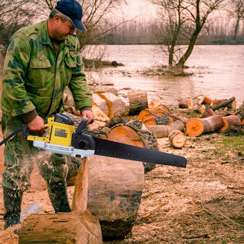 DEWALT DWE397-QS - Sierra Alligator 1700W, Longitud de la Hoja 43 cm, Carrera de la Hoja 40 mm , Velocidad del Motor 3000 cps/min , Segura y Ligera, Bloqueo de Seguridad