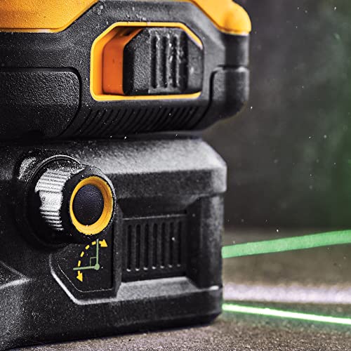 DEWALT DCE089D1G18-QW - Nivel Láser multilíneas verde 3 x 360°, Incluye cargador y batería 18V 2Ah