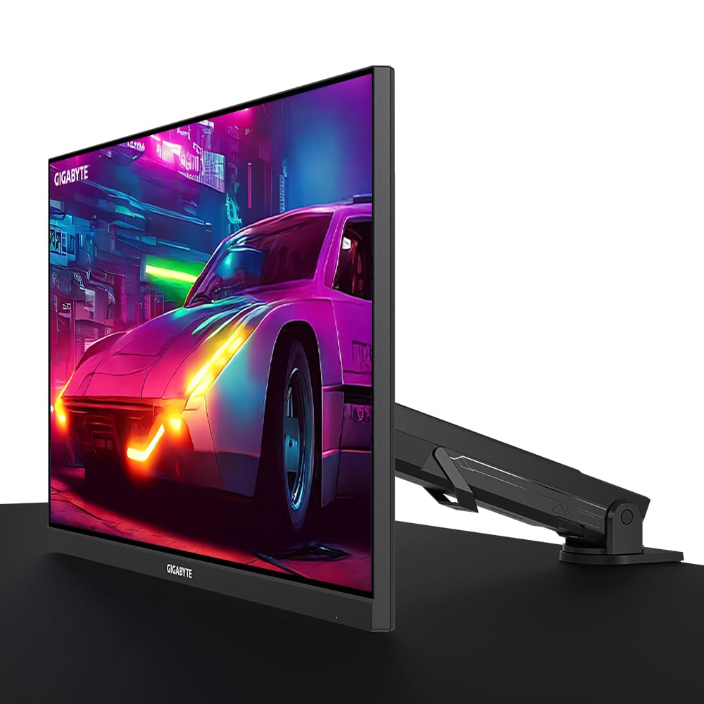 GIGABYTE M28U 28" Monitor de Juego 4K UHD Edición Brazo - 3840 x 2160, 144Hz, 1ms, 250 cd/m², FreeSync Premium Pro, Display HDR400, HDMI 2.1, Displayport 1.4
