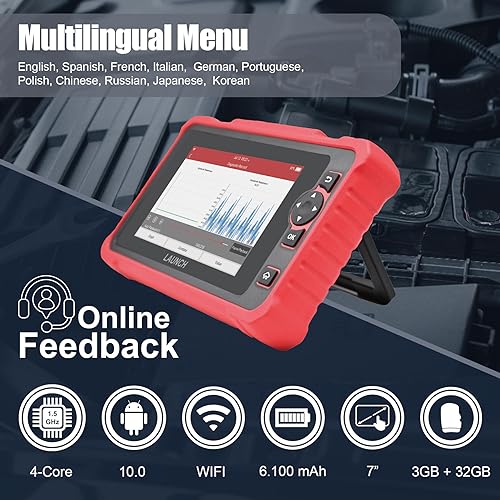 LAUNCH Escáner CRP359 OBDII para Todos los Sistemas, Lector de código OBD2 Completo, codificación ECU, Compatible con protocolo Can-FD DOIP, SGW para vehículos FCA, actualización WiFi 2 años de