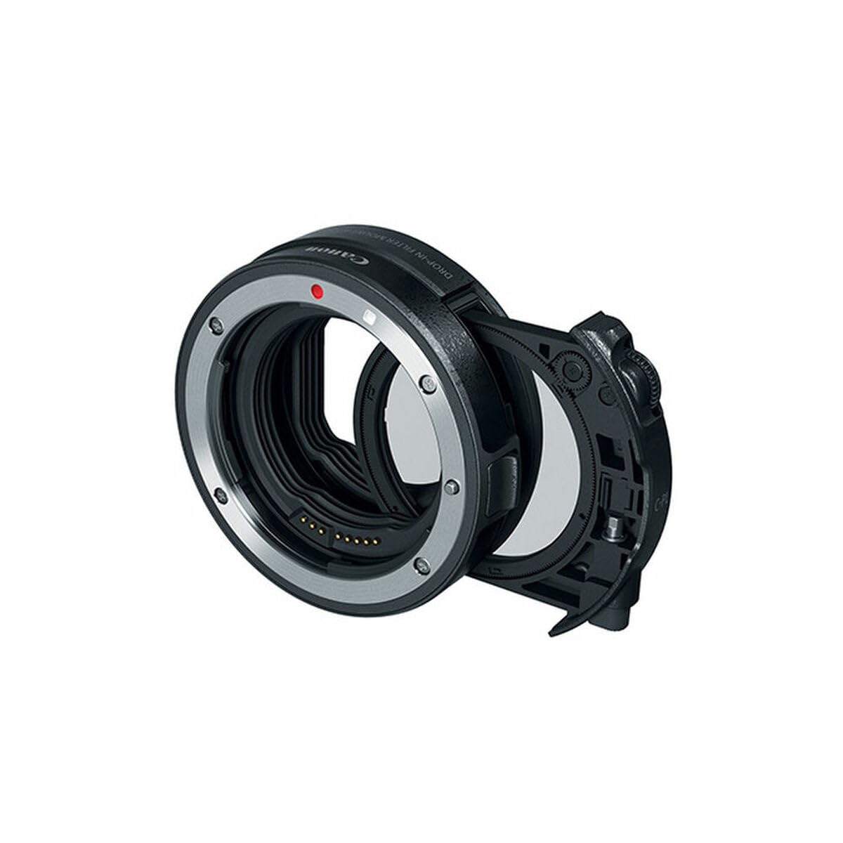 Canon EF-EOS R - Adaptador para Objetivo de cámaras Canon (Montura EF-R, Compatible con EOS R, Filtro Polarizador Circular), Color Negro