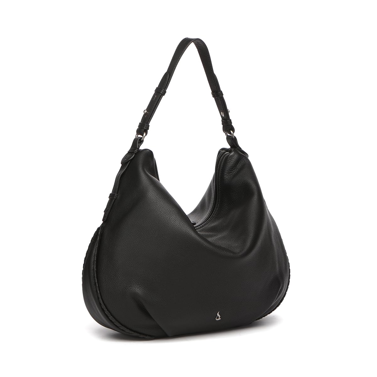 Abbacino Bolso de hombro de piel en negro