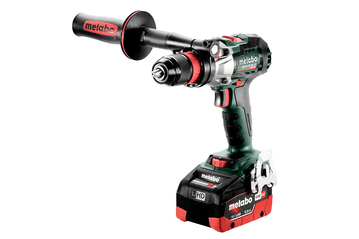 Metabo SB 18 LTX BL Q I 602361660 - Taladro atornillador de impacto inalámbrico (18 V, 2 cargadores LiHD, incluye maletín de plástico)
