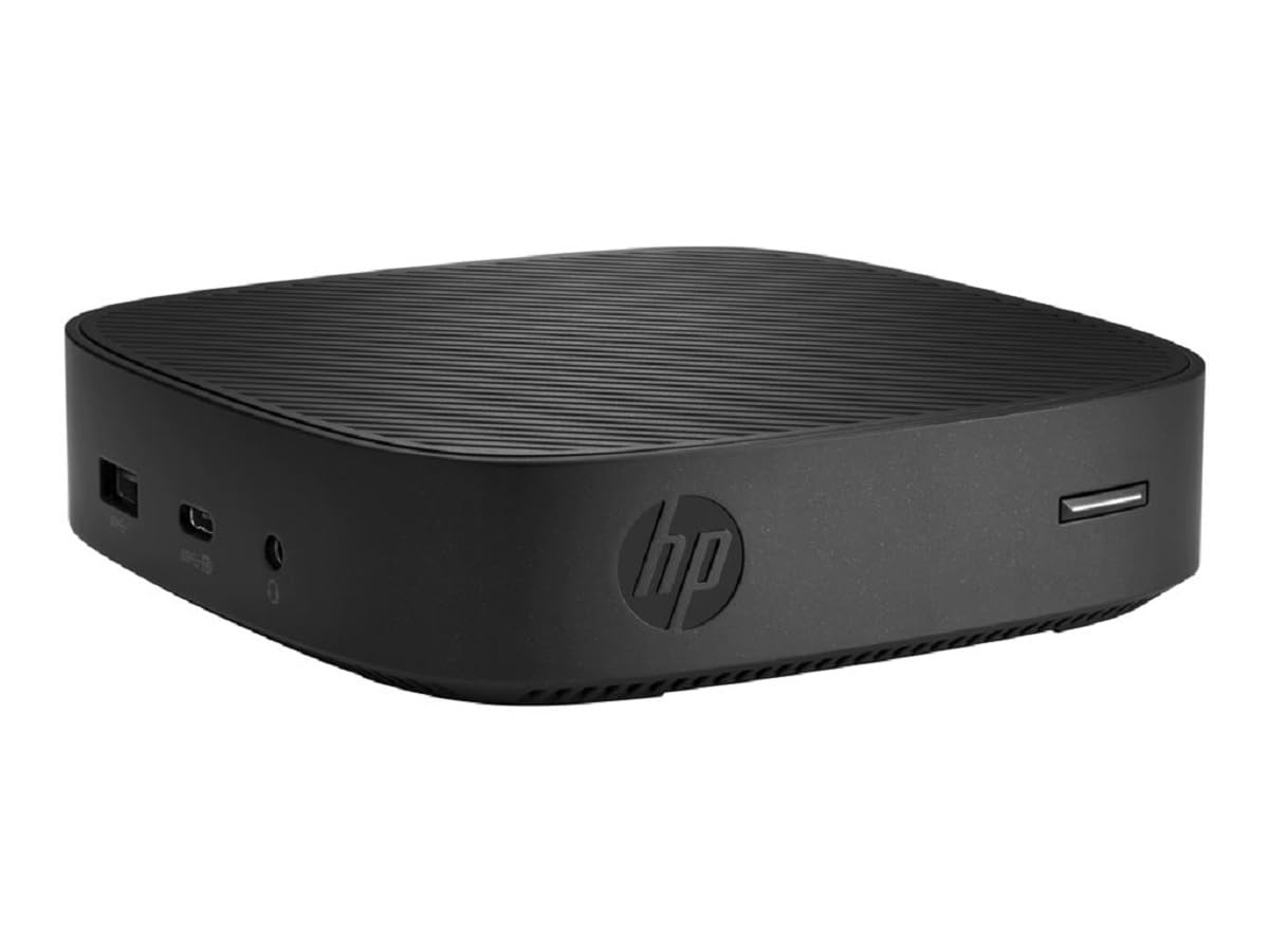 HP t430 - Thin Client - DTS - 1 x Celeron N4020 / 1.1 GHz - RAM 4 GB - Flash - eMMC 32 GB - UHD Graphics 600-1GbE - WiFi: 802.11a/b/g/n/AC, Bluetooth 5.0 ThinPro - Negro