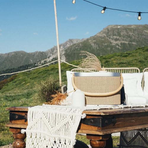 Bang & Olufsen Beosound A5 Potente Altavoz de Lujo Modular Bluetooth Portátil y WiFi para Uso en Casa o Exteriores con una Batería de Larga Duración y Cargador Inalámbrico Nordic Weave