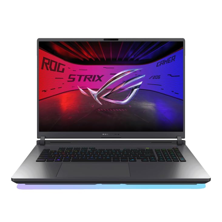 ASUS ROG Strix G18 G815LW-S9046 - Portátil Gaming de 18" WQXGA 240Hz (Core Ultra 9 275HX, 32GB RAM, 1TB SSD, NVIDIA GeForce RTX 5080 16GB, Sin Sistema Operativo) Gris Eclipse - Teclado QWERTY español
