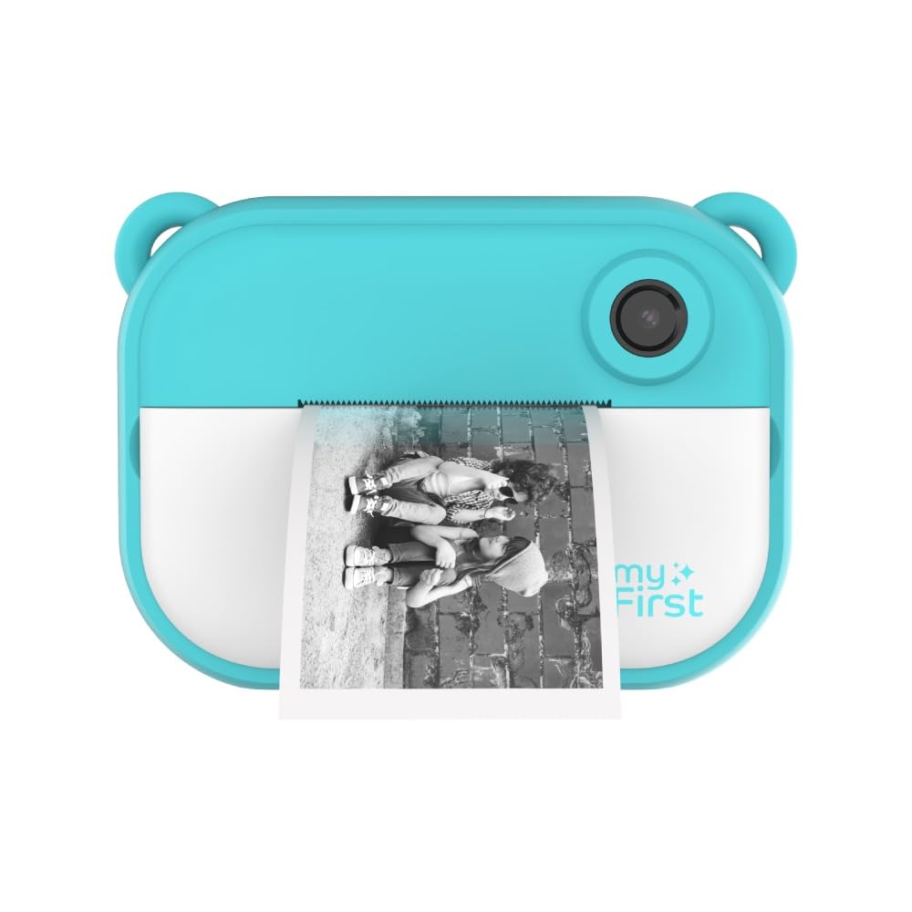 MyFirst Camera Insta 2 Azul. Cámara Digital HD con impresión instantánea, cámara Frontal y Selfie para niño y niña