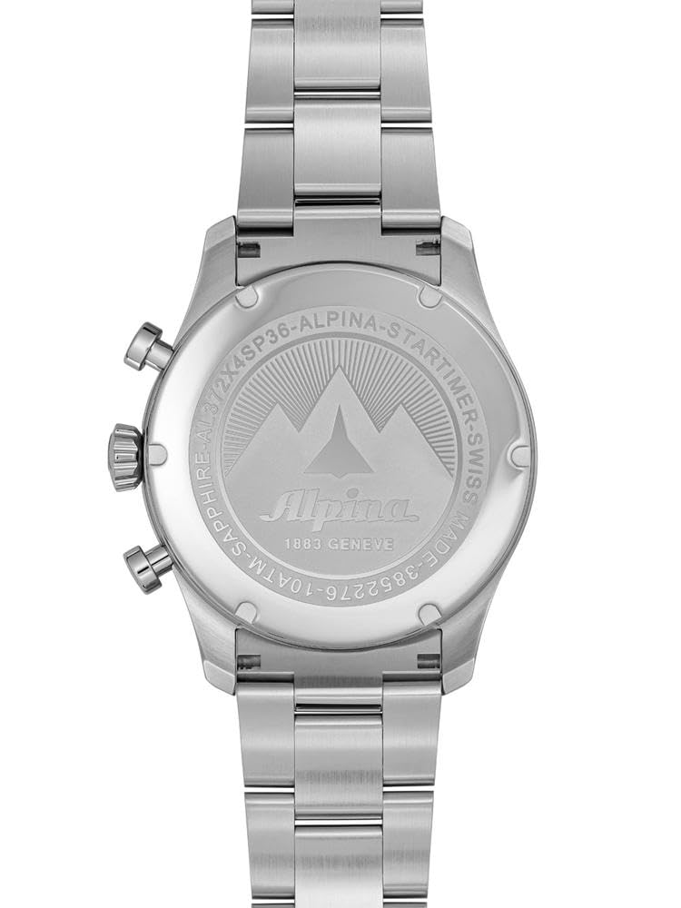 Alpina Reloj Analógico para Hombre de Cuarzo con Correa en Acero Inoxidable mid-39674