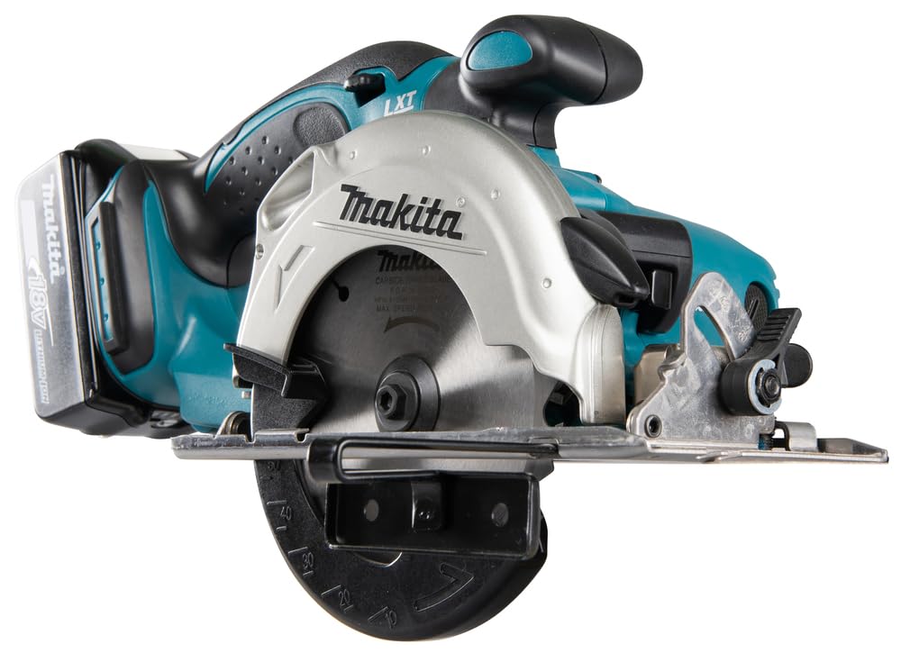 Makita DSS501RTJ 3600RPM 18V Ión de litio Negro, Azul - Sierra circular (18 V, Ión de litio, 5 Ah, 2,7 kg, 183 mm, 364 mm)