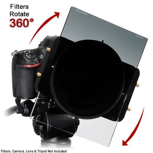 Fotodiox WonderPana 66 FreeArc Essentials ND 0.9se con soporte de 145 mm Sistema de filtro Kit/tapa de objetivo/Fotodiox Pro 6,6 (21,59 x 21,59 cm densidad neutra, transición suave 0,9 ND/145 mm ND16 Filtros para Sigma 12 – 24 mm f/4.5 – 5.6 EX DG ASP HSM