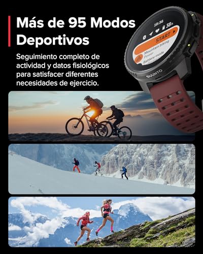SUUNTO Vertical Reloj Deportivo - Smartwatch GPS, GPS de Doble Frecuencia, Mapas sin Conexión Gratuitos, Autonomía de hasta 50 Días, Carcasa Resistente Militarmente, Resistente al Agua hasta 100m