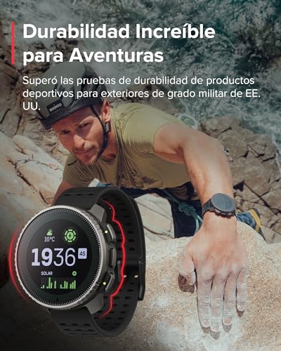 SUUNTO Vertical Reloj Deportivo - Smartwatch GPS, GPS de Doble Frecuencia, Mapas sin Conexión Gratuitos, Autonomía de hasta 50 Días, Carcasa Resistente Militarmente, Resistente al Agua hasta 100m