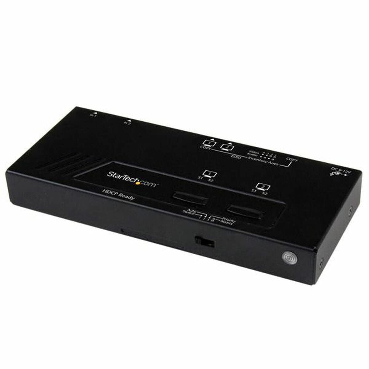 StarTech.com Switch Matricial HDMI de 2x2 con Conmutado Automático y Prioritario - Selector Conmutador Matrix 1080p Mando a Distancia EDID