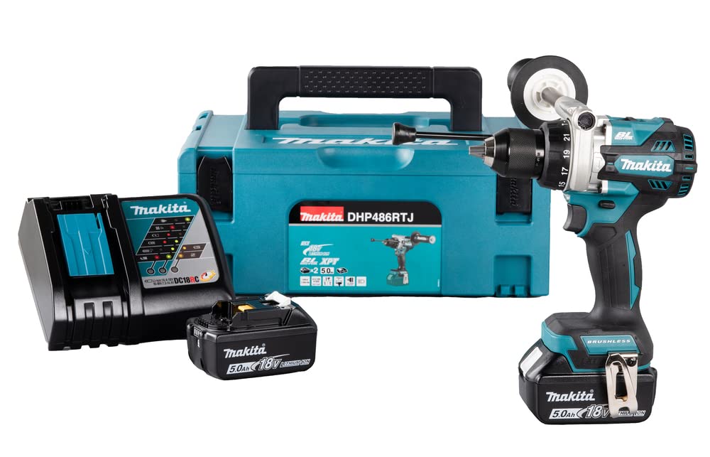 Makita DLX2418TJ Kit batería 18V DHP486 • DTD153 • 3xBL1850B • DC18RC • MAKPAC