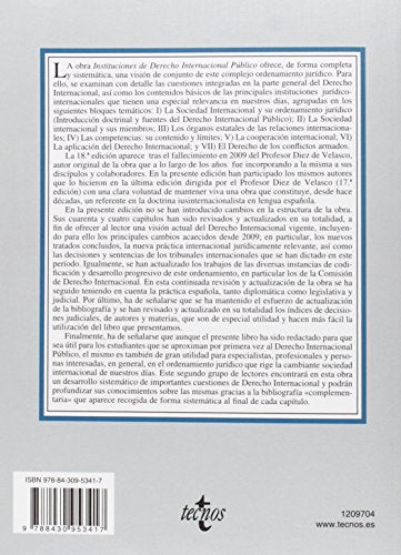 Instituciones de Derecho Internacional público (Derecho - Biblioteca Universitaria de Editorial Tecnos)
