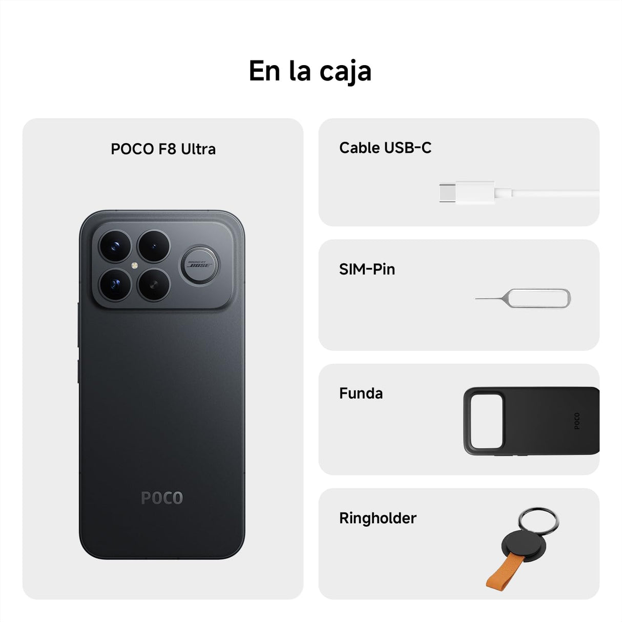 XIAOMI POCO F8 Ultra Smartphone de 12+256GB Azul Denim Hypercharge 100W