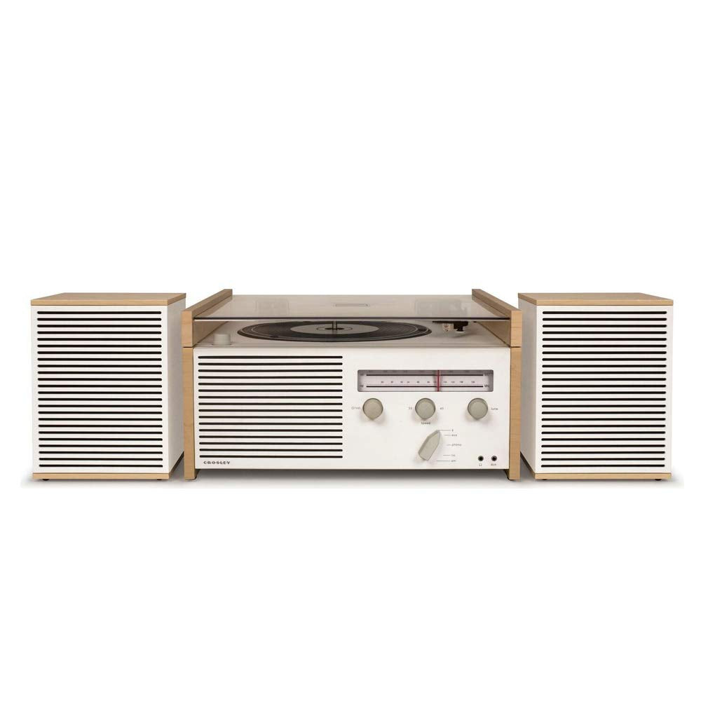 Crosley Switch II Belt-Drive Turntable with Bluetooth, AM/FM Radio, Aux-in, and Speakers