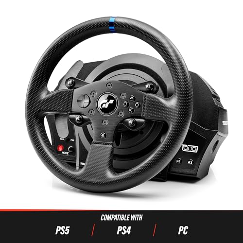 Thrustmaster T300 RS GT Volante de Carreras con Retroalimentación de Fuerza - Licenciado oficialmente por Gran Turismo - Compatible con PS5 / PS4 / PC