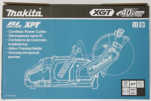 Makita CE003GZ02 40Vmax XGT - Cortador de disco inalámbrico sin escobillas de 230 mm