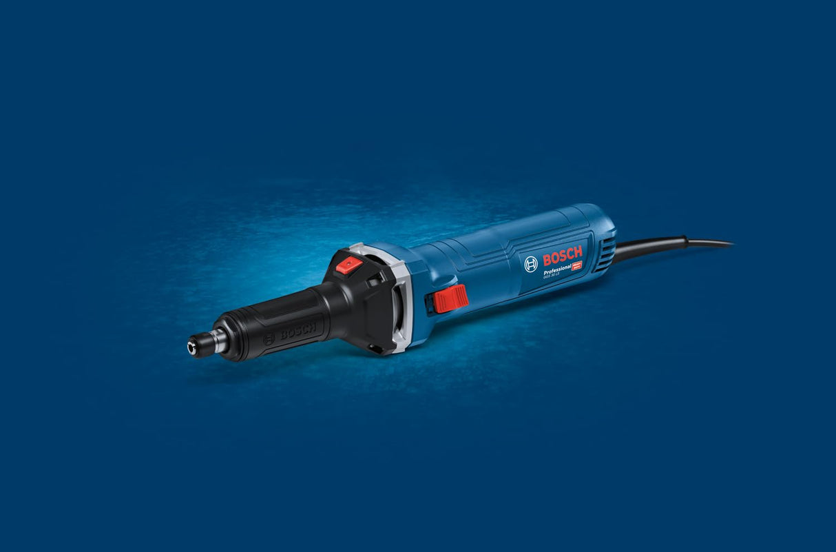 Bosch Professional amoladora recta con cable GGS 30 LS (potencia de 750 W, hasta 33 000 rpm, incl. 1 atornillador, 1 pinza de sujeción 6 mm con tuerca de unión)