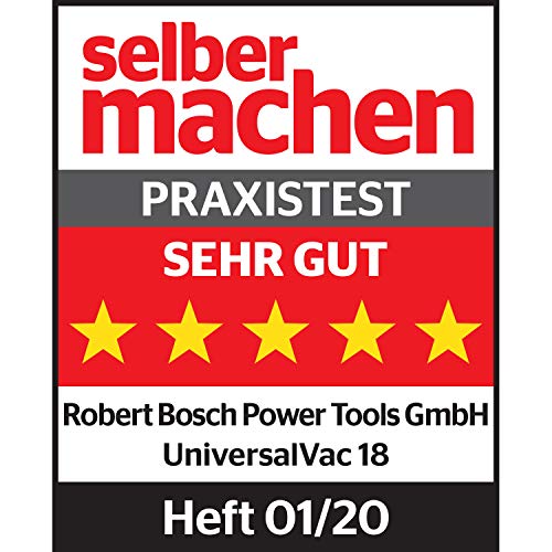 Bosch Aspirador a batería UniversalVac 18 batería de 2.5 Ah, Sistema de 18 voltios, en Caja