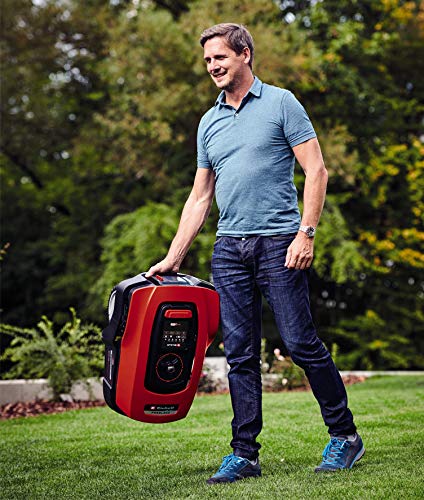 Einhell FREELEXO 450 BT SOLO Cortacésped robotizada Power X-Change (ion de litio, 18 V, 450 m2, recortador multizona, Bluetooth App, con accesorios de instalación, sin batería)