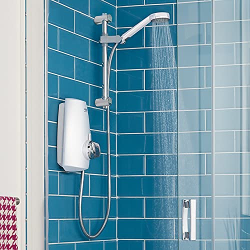 Aqualisa Aquastream Termo - Ducha con cabezal ajustable - Blanco