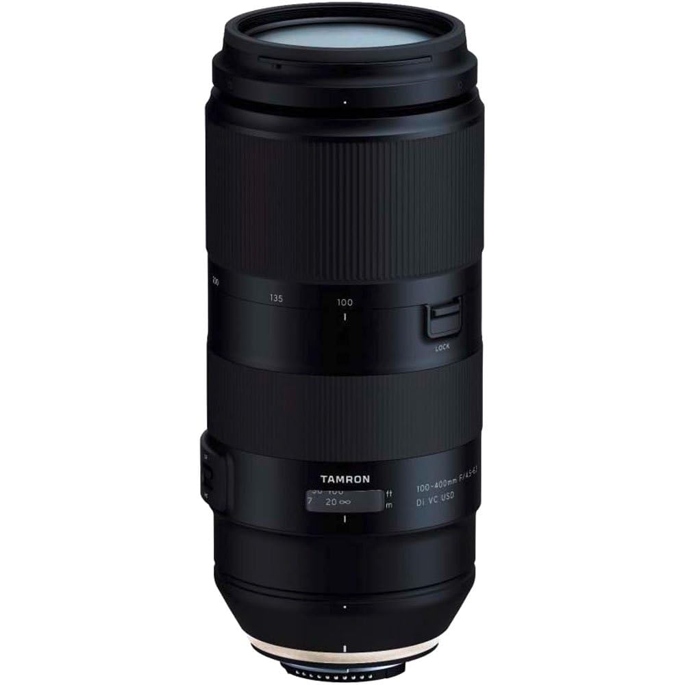 Tamron T80199 - Objetivo para cámara Nikon (Distancia Focal 100-400 mm, Apertura F/4.5-6.3, Di, Vibration Compensation y Ultrasonic Silent Drive) Negro