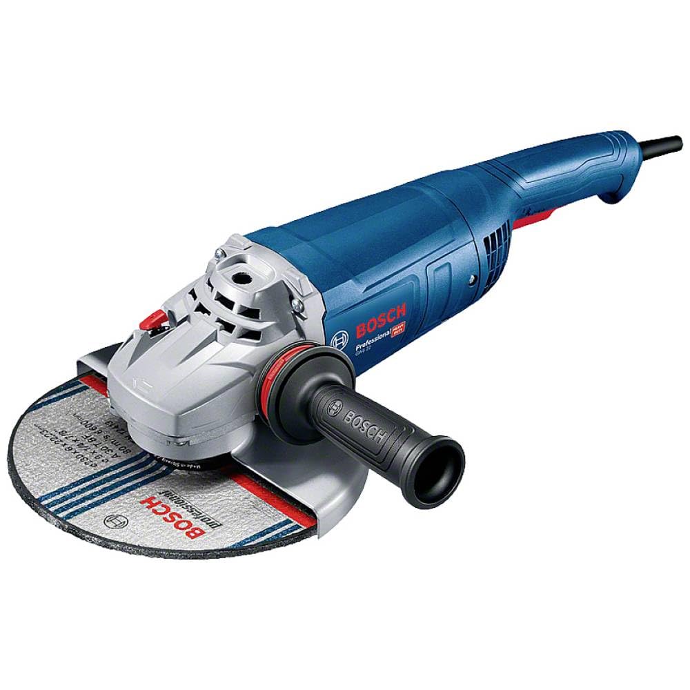 Bosch Professional GWS 22-230 P - Amoladora angular (2200 W, Ø 230 mm, hombre muerto)