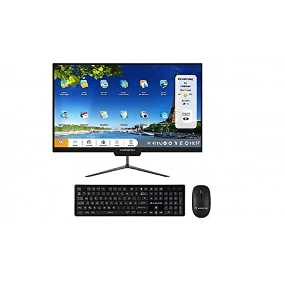 Ordissimo - Computadora de Escritorio Todo en uno Clara 2 para Personas Mayores - Fácil de Usar - Interfaz intuitiva - Pantalla de 23,8 Pulgadas - Gran Capacidad de Almacenamiento - Teclado y Mouse