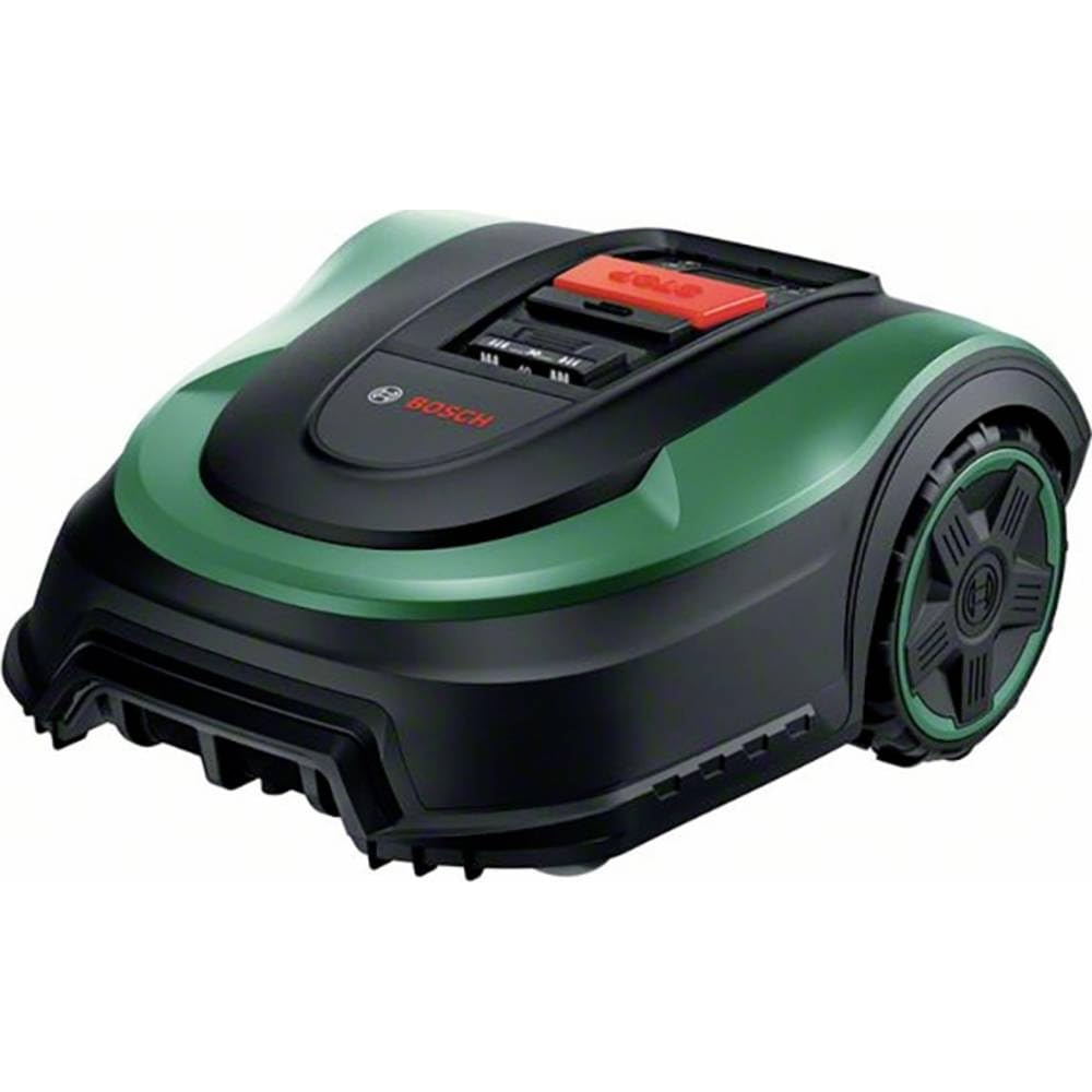Bosch Robot cortacésped Indego S+ 500 (con batería de 18 V y función de aplicación, base de carga incluida, ancho de corte de 19 cm, para áreas de césped de hasta 500 m² y en caja de cartón)