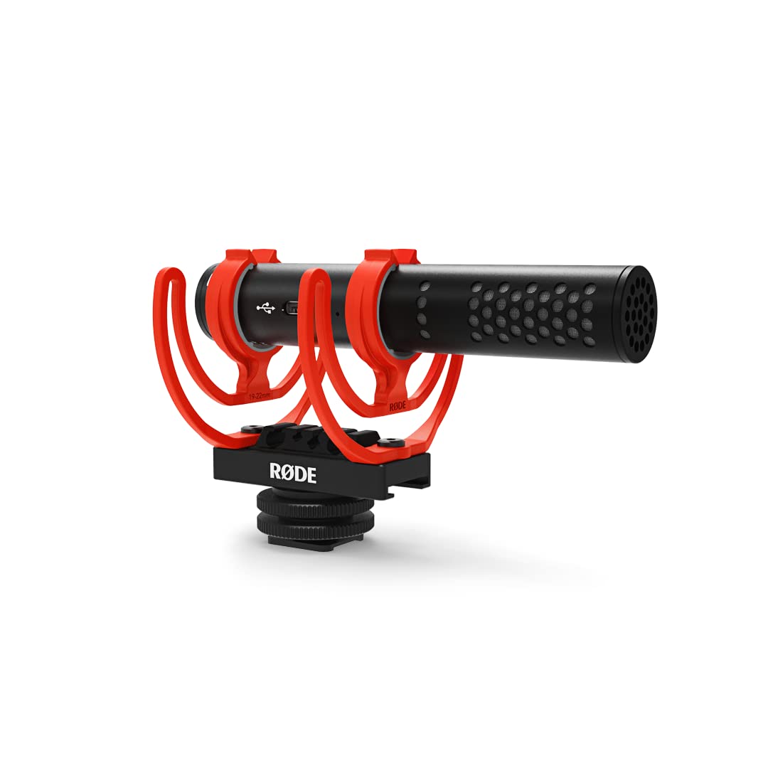 RØDE VideoMic GO II - Micrófono de escopeta ultra compacto y ligero con audio USB para cine, creación de contenido, grabación de ubicación, locutores, podcasting y videollamadas