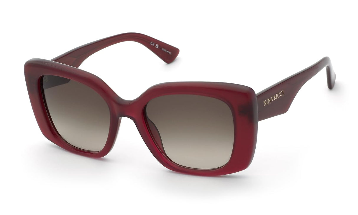 Nina Ricci, SUNGLASSES, SNR439-53-09GR, SHINY OPAL RED, Female