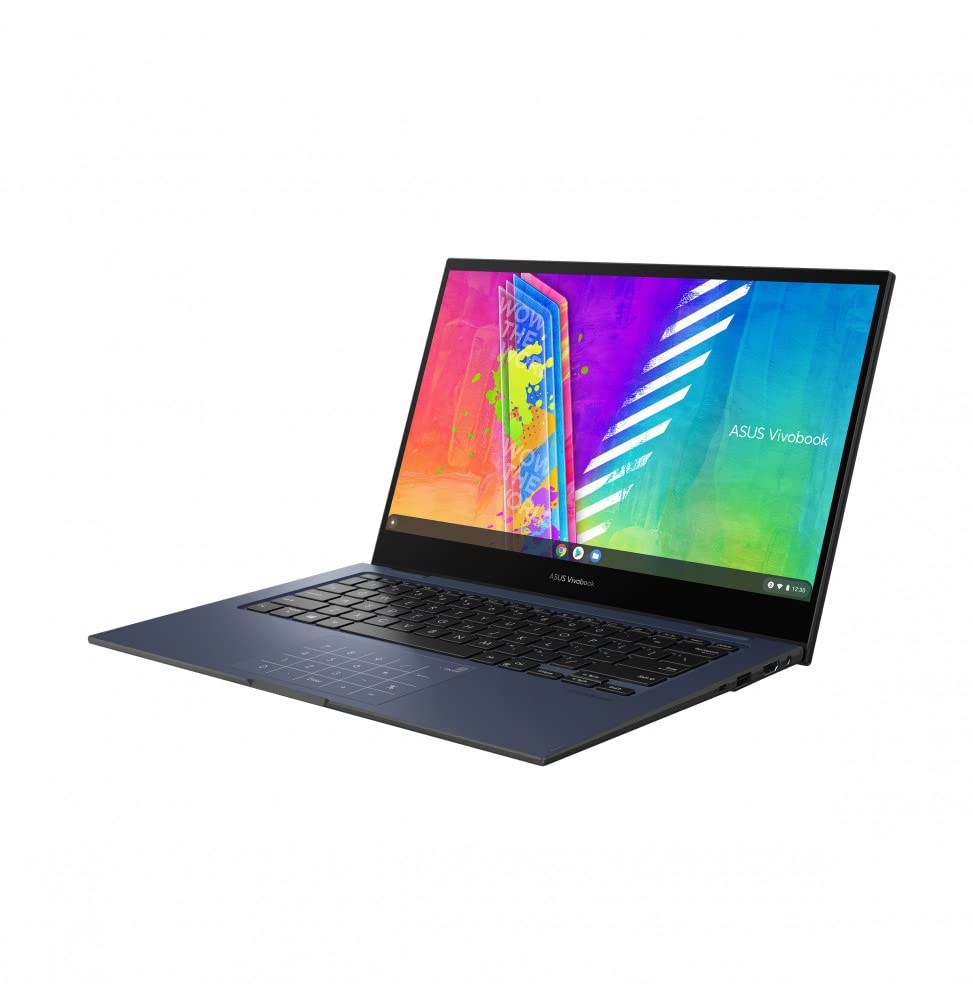 Asus VivoBook Go 14 Flip TP1400KA-EC040WS - Portátil 14" Full HD (Celeron N4500, 4GB RAM, 128GB eMMC, UHD Graphics, Windows 11 Home in S Mode) Azul Tranquilo - Teclado QWERTY español