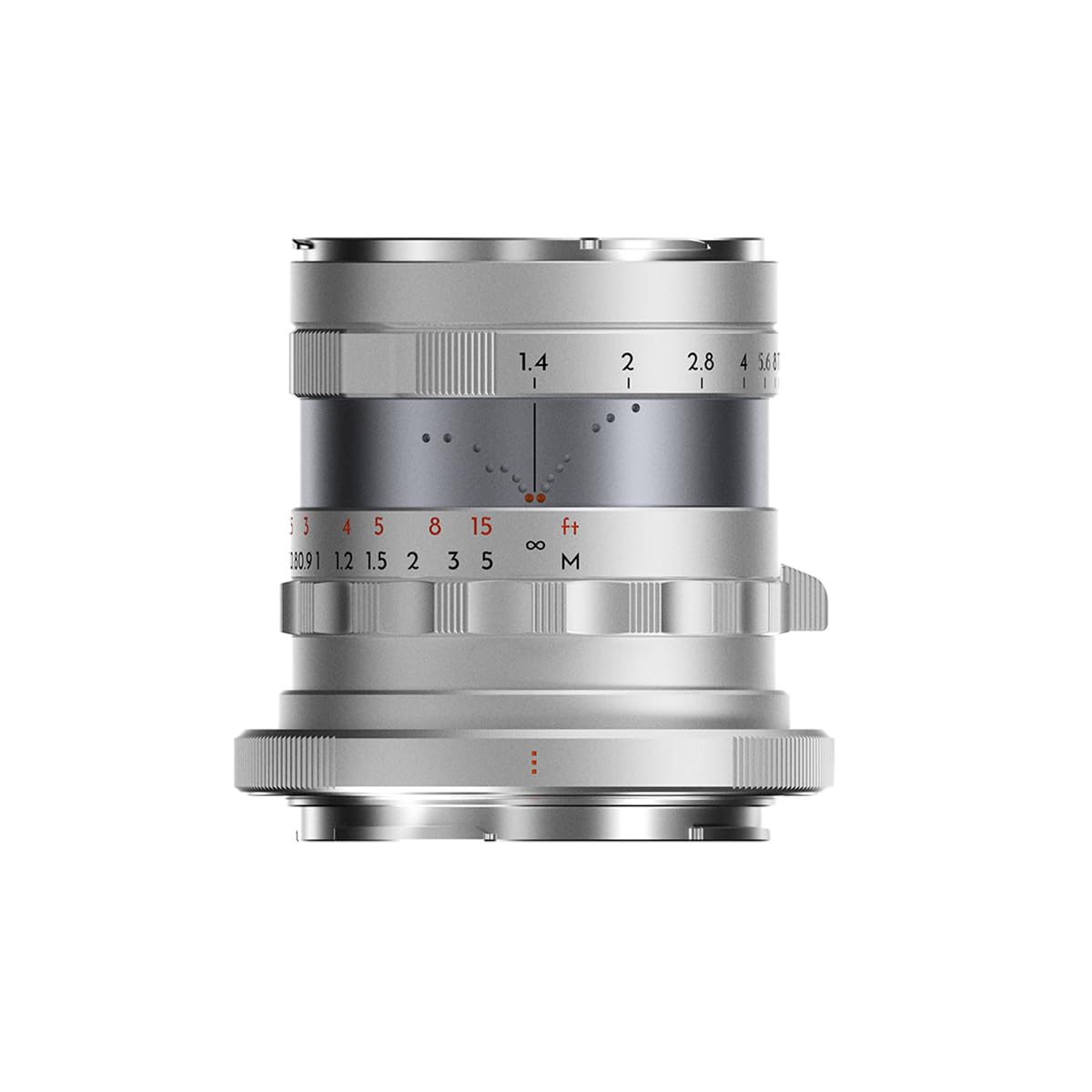 Thypoch Lente de fotografía de fotograma Completo Simera 35 mm f1.4 para Montura Nikon Z, Color Plateado