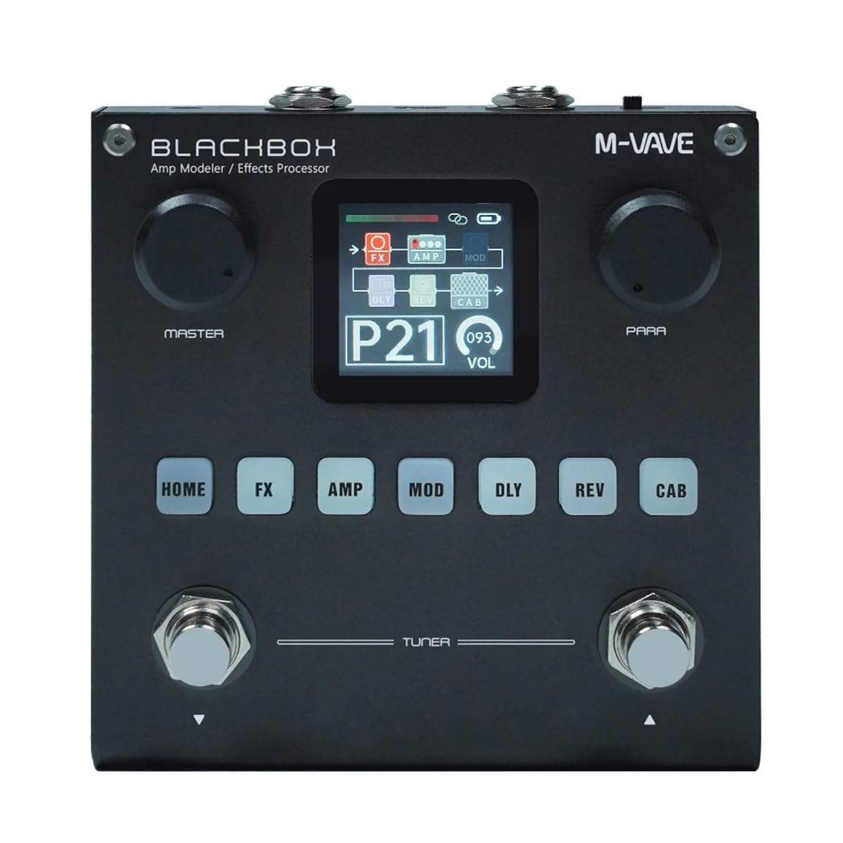 M-Vave Blackbox Controlador MIDI Bluetooth - Pedal portátil y versátil para guitarra, bajo, control DAW, conectividad inalámbrica, recargable, para vivo y estudio
