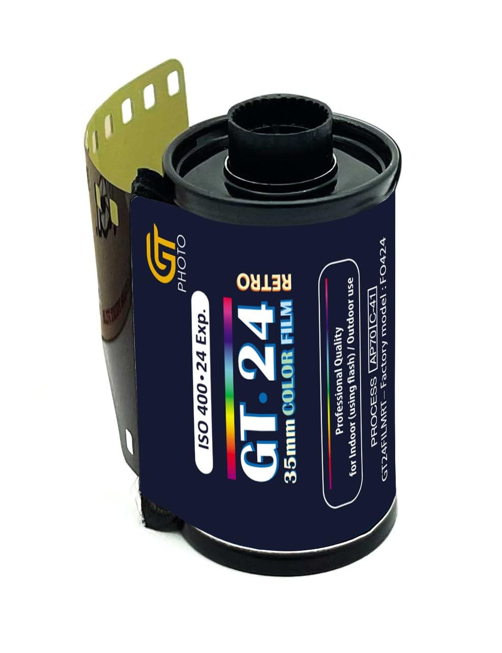 GT PHOTO Película de Color GT24FILM de 35 mm – Lote de 5 películas de 24 Poses – Ideal para fotografía, Desarrollo e impresión de Calidad