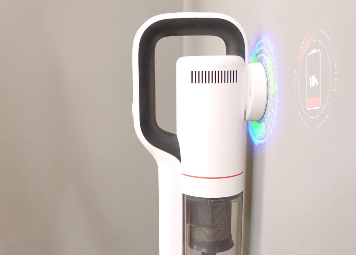 ROIDMI X20 - Barra de aspiradora inalámbrica, Cabezal de Cepillo antienredos, aplicación, Accesorio magnético húmedo y Montaje en Pared de Carga, Ligero, luz LED