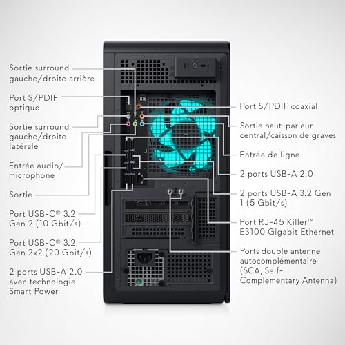 Alienware Aurora R16 RPL Ordenador Gaming, Procesador Intel Core i7-13700F, 16GB RAM, 512GB SSD + 1TB SATA, Gráfico NVIDIA GeForce RTX 4060 8GB GDDR6, Windows 11 Home, Basalt Black