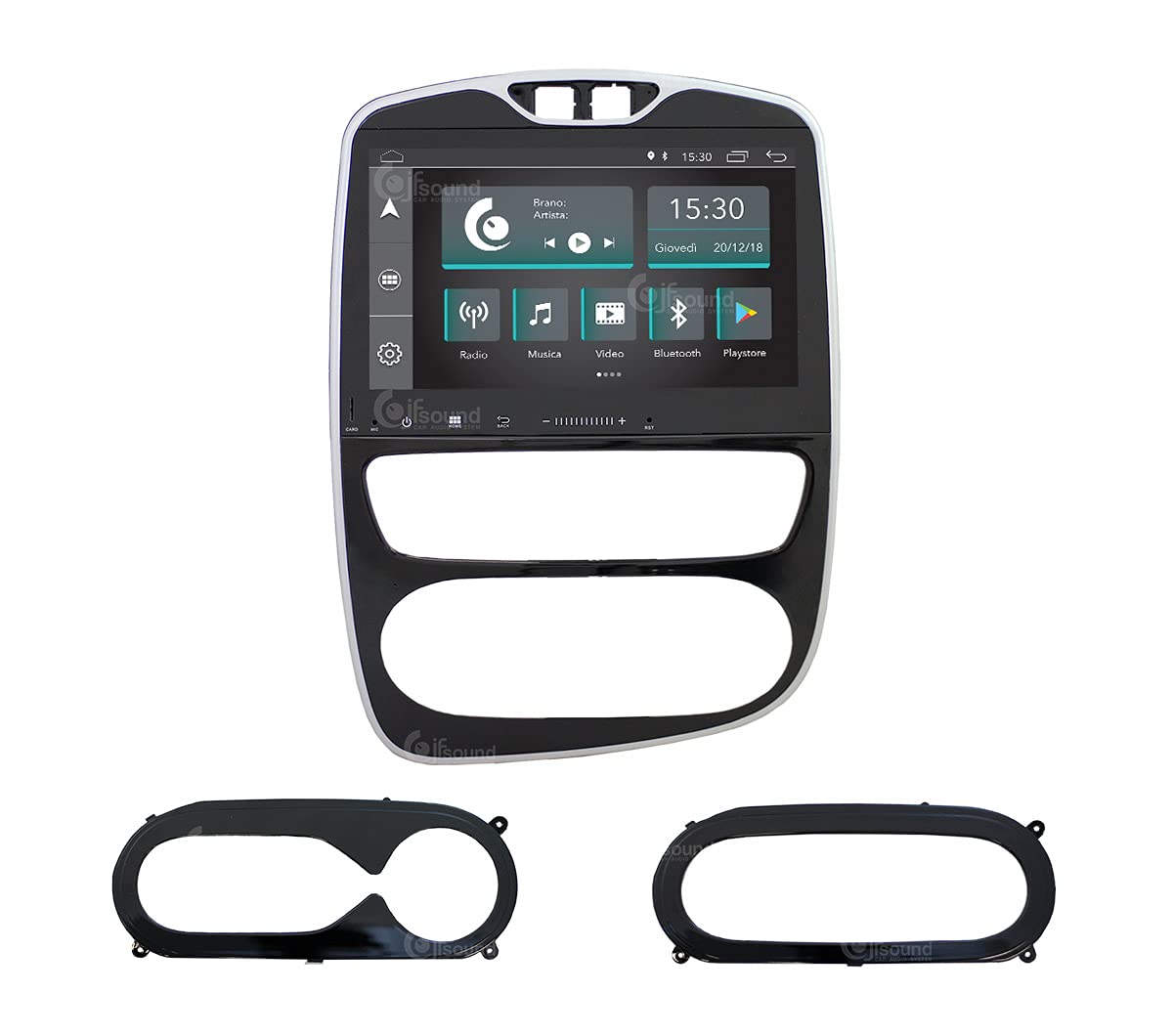 Autorradio de Ajuste Personalizado para Renault Clio Android GPS Bluetooth WiFi Dab USB Pantalla táctil Full HD 10"