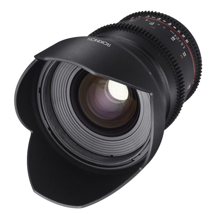 Rokinon - Objetivo Gran Angular para Fotos Completas de 24 mm, T1.5, AS, IF, UMC, Cine DS, para Canon EF