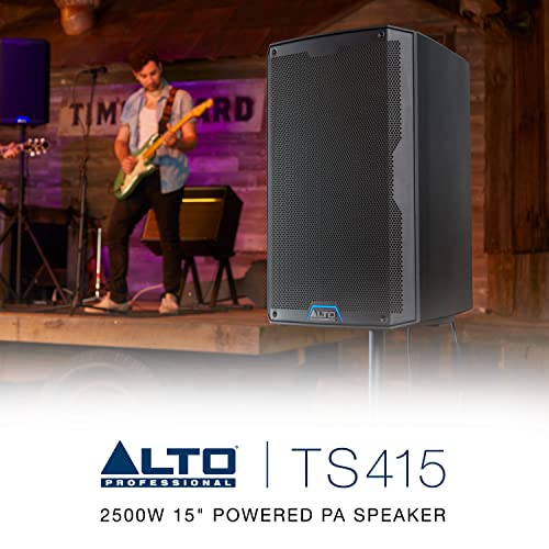 Alto Professional TS415 Altavoz PA Activo de 2500W 15" con Mezclador de 3 Canales, Streaming Bluetooth, Emparejamiento Inalámbrico de Altavoces, DSP y App Alto