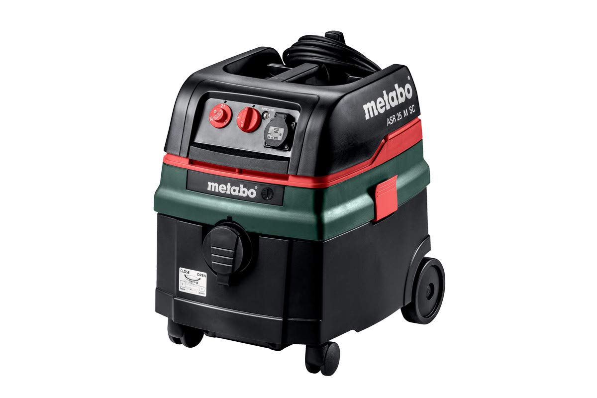 METABO MÁQUINAS ASR 25 M SC (602070000) Aspirador Universal, 1400 W, 25 Liters, Negro