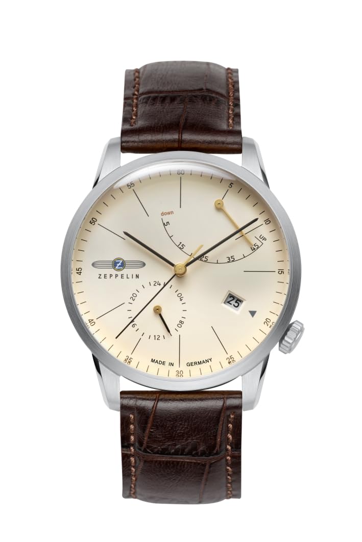 Zeppelin 7366-5 - Reloj para Hombres, Correa de Cuero Color marrón