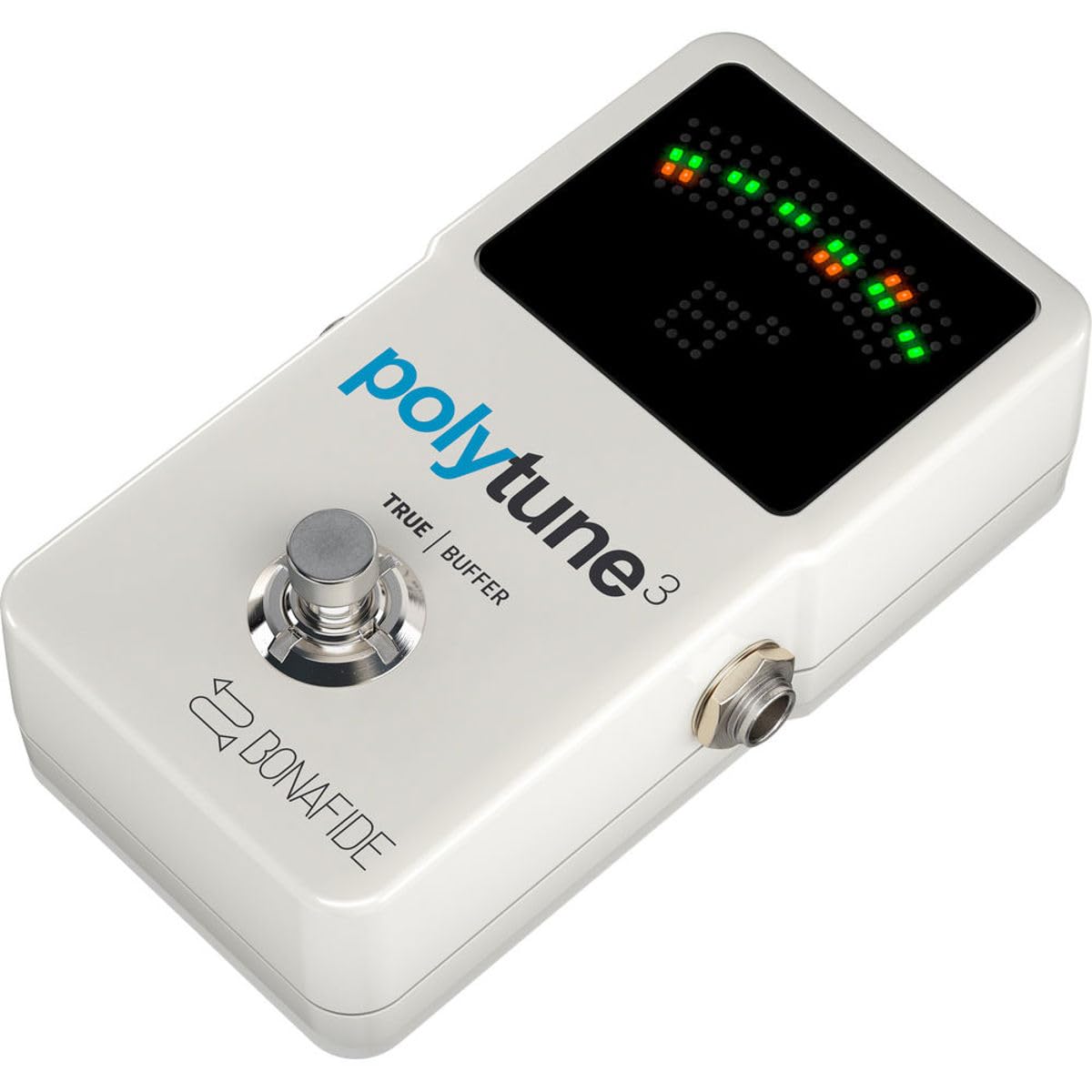 Sintonizador polifónico ultracompacto POLYTUNE 3 de TC Electronic con múltiples modos de afinación y BUFFER BONAFIDE incorporado