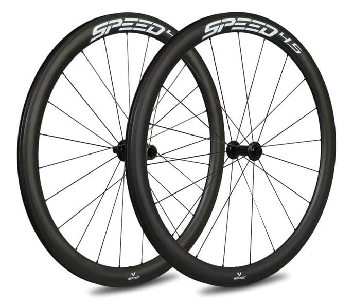 veltec Juego de Ruedas Speed 4.5 19 mm SR Rim Brake QR XDR, Adultos Unisex, Negro/Blanco, 622-19
